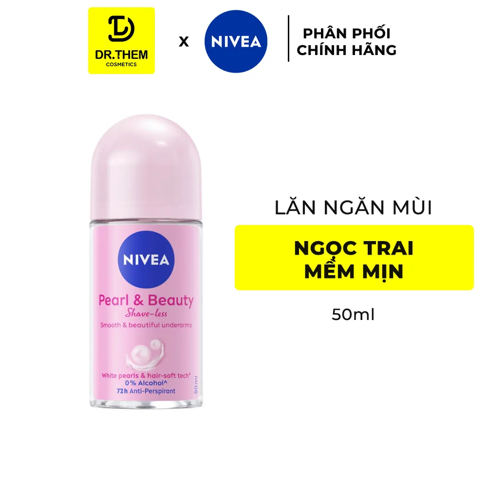 Xịt Lăn Khử Mùi Nivea Pearl And Beauty Shave Less Ngọc Trai Mềm Mịn Hỗ Trợ Làm Mờ Thâm Sần 50ml/150ml 6