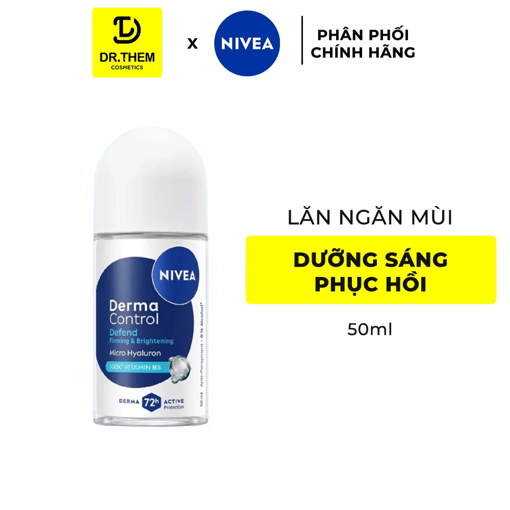 Xịt Lăn Ngăn Mùi Nivea Derma Control Defend Dưỡng Sáng Hỗ Trợ Phục Hồi Cho Da Nhạy Cảm 50ml/150ml 7