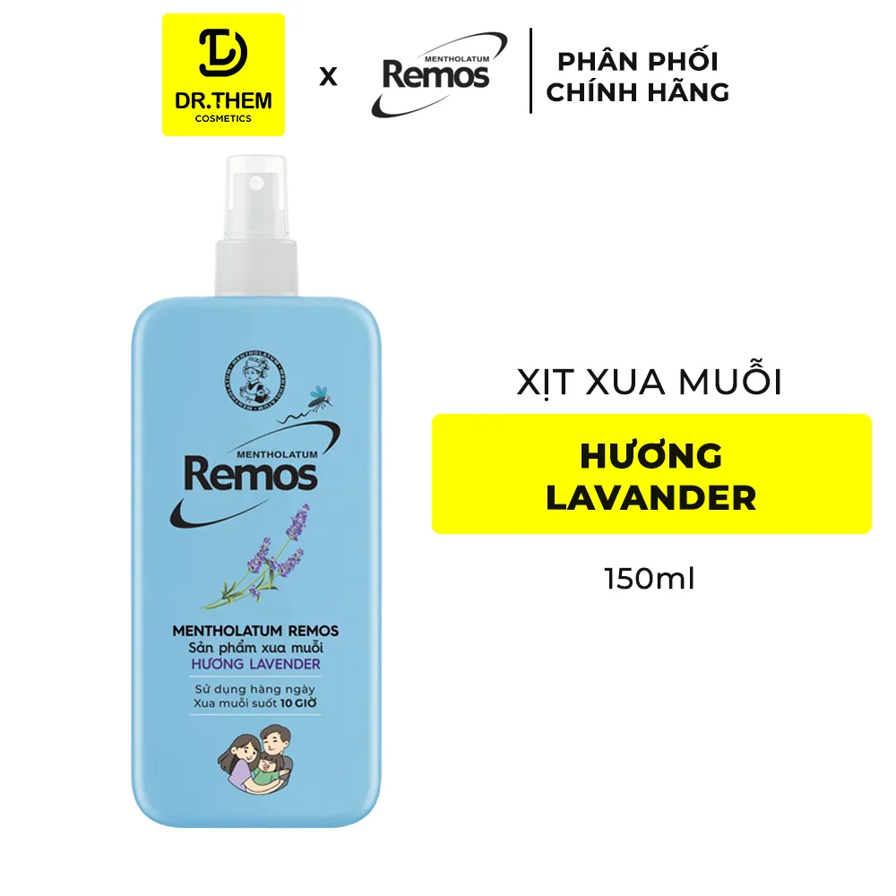 Xịt Xua Muỗi Rohto Remos Picaridin Và Tinh Dầu Thiên Nhiên Xua Đuổi Muỗi Côn Trùng Cho Bé Và Người Lớn 70ml/150ml 7