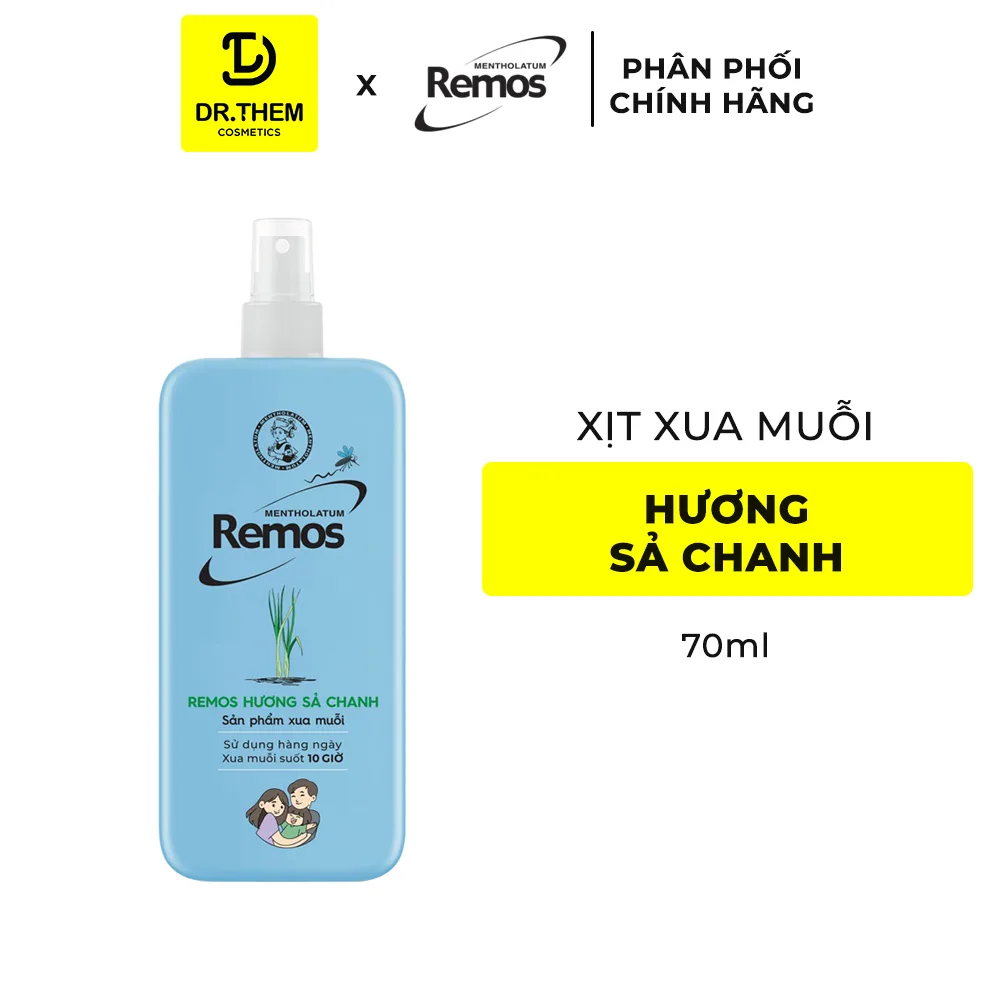 Xịt Xua Muỗi Rohto Remos Picaridin Và Tinh Dầu Thiên Nhiên Xua Đuổi Muỗi Côn Trùng Cho Bé Và Người Lớn 70ml/150ml 8