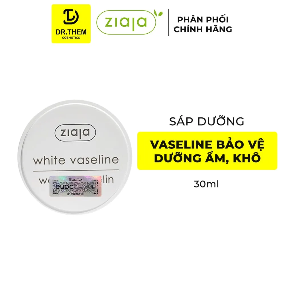 Sáp Dưỡng Môi Ziaja White Vaseline Dưỡng Ẩm Làm Mềm Giảm Khô Nứt Nẻ Cho Môi Và Vùng Da Khô 30ml