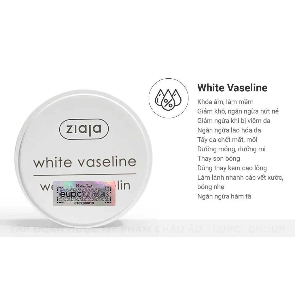 Sáp Dưỡng Môi Ziaja White Vaseline Dưỡng Ẩm Làm Mềm Giảm Khô Nứt Nẻ Cho Môi Và Vùng Da Khô 30ml 4
