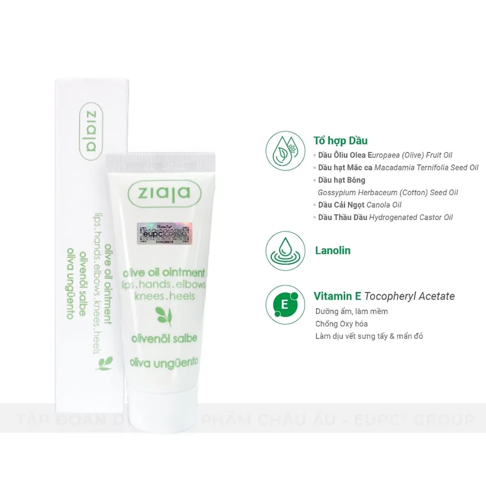 Sáp Dưỡng Môi Ziaja Olive Oil Ointment Dầu Ô Liu Dưỡng Ẩm Làm Mềm Môi Khô Nứt Nẻ Cho Mọi Loại Da 20ml 5