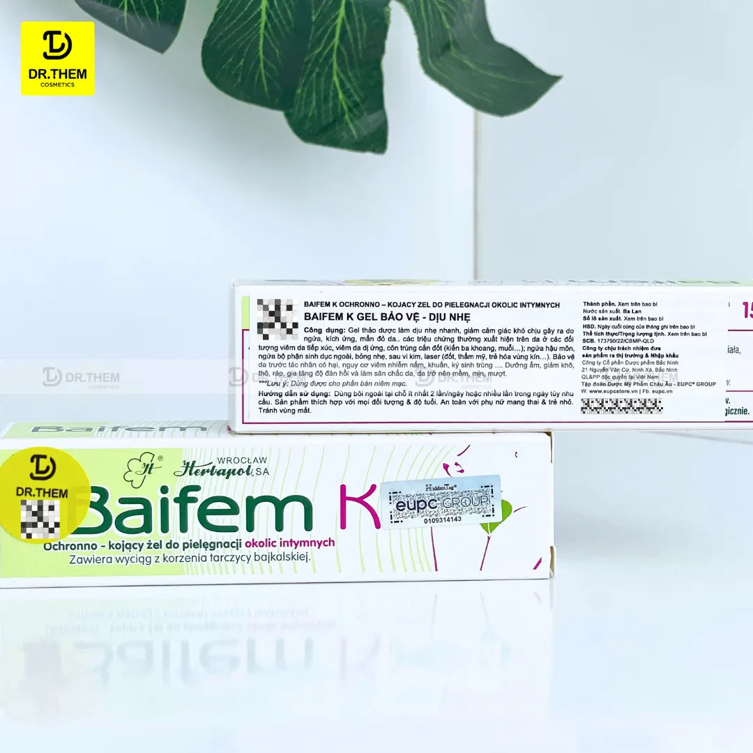 Gel Bôi Da Baifem K Chiết Xuất Hoàng Cầm Làm Dịu Da Bảo Vệ Da Giảm Kích Ứng Mẩn Đỏ Cho Da Nhạy Cảm 15g 7