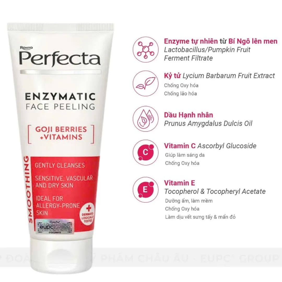 Enzyme Tẩy Tế Bào Chết Perfecta Jagody Goji Witaminy Peeling Enzymatyczny Kỷ Tử Dịu Nhẹ Cho Da Khô Nhạy Cảm 75ml 5