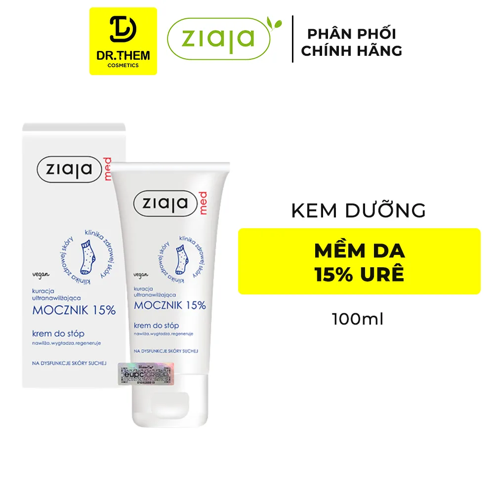 Kem Dưỡng Ziaja Med Mocznik 15% Urê Làm Mềm Da Dưỡng Ẩm Chuyên Sâu Giảm Khô Nứt Nẻ Cho Da Rất Khô 100ml 2