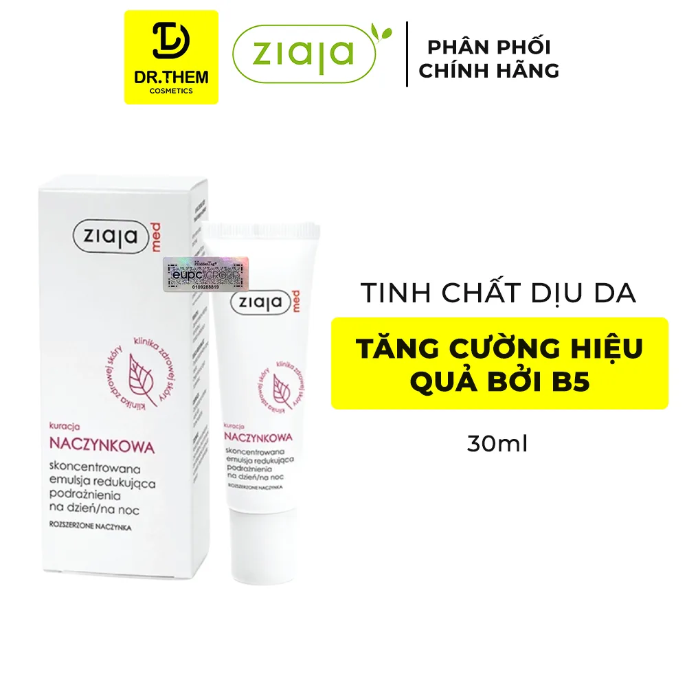 Tinh Chất Ziaja Med Kuracja Naczynkowa B5 Hỗ Trợ Phục Hồi Làm Dịu Da Giảm Kích Ứng Mẩn Đỏ Cho Da Nhạy Cảm 30ml 2