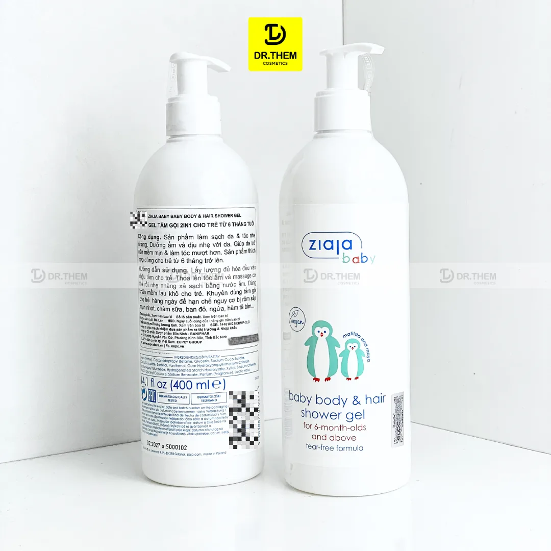 Gel Tắm Gội 2in1 Ziaja Baby Body Hair Shower Gel Dịu Nhẹ Dưỡng Ẩm Cho Trẻ Từ 6 Tháng Tuổi 400ml 6