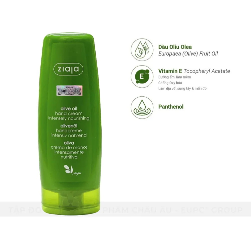 Kem Dưỡng Da Tay Và Móng Ziaja Olive Oil Hand Cream Intensely Nourishing Dưỡng Ẩm Làm Mềm Da 80ml 5