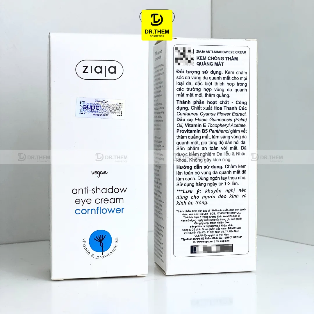 Kem Dưỡng Mắt Ziaja Anti-Shadow Eye Cream Hỗ Trợ Giảm Quầng Thâm Dưỡng Ẩm Vùng Da Quanh Mắt 15ml 6