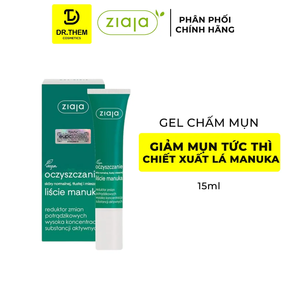 Kem Chấm Mụn Ziaja Manuka Tree Reduktor Zmian Potradzikowych Hỗ Trợ Giảm Mụn Nồng Độ Hoạt Chất Cao 15ml 2