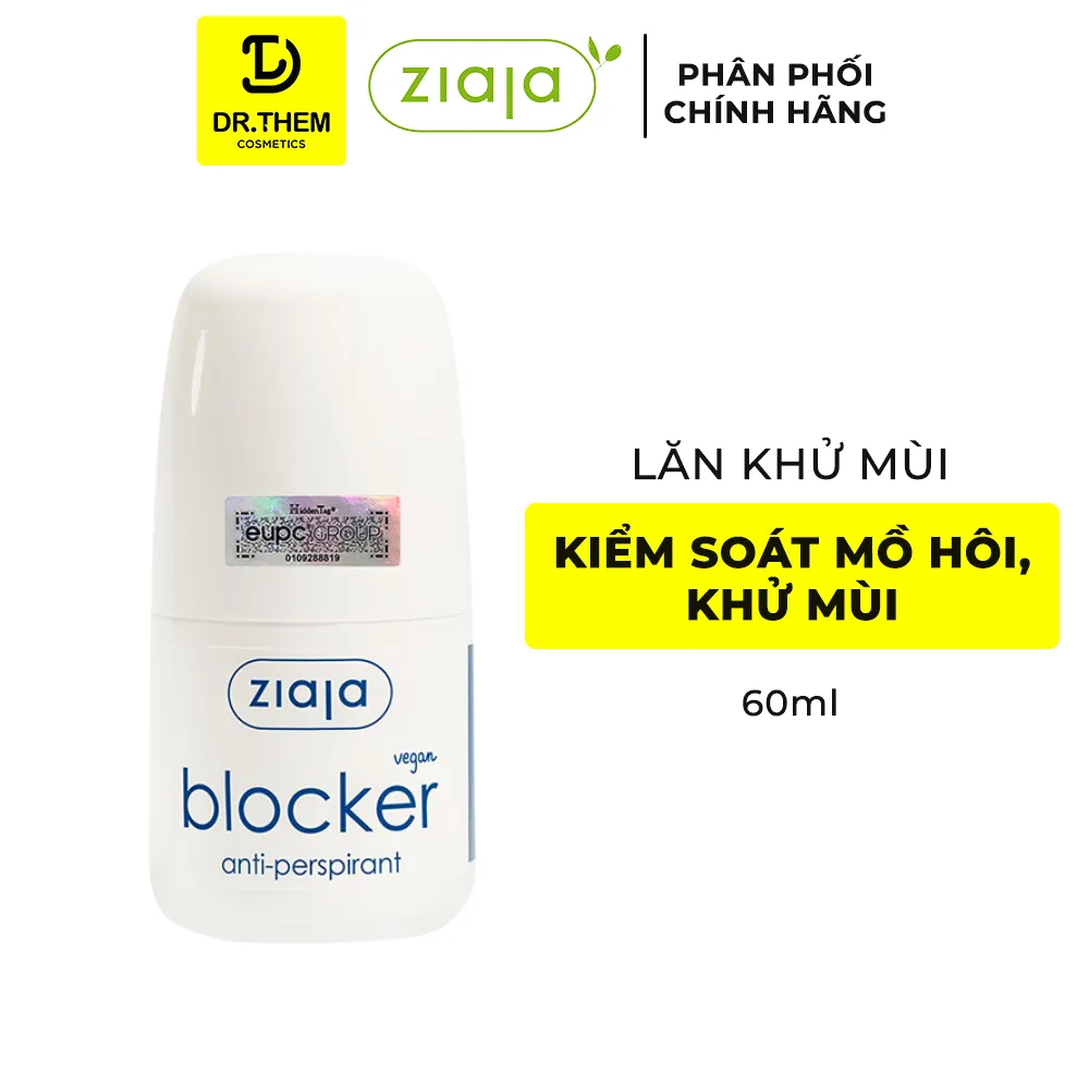 Lăn Khử Mùi Ziaja Blocker Anti-Perspirant Kiểm Soát Mồ Hôi Vùng Nách Thấm Nhanh Không Để Lại Vệt 60ml 2