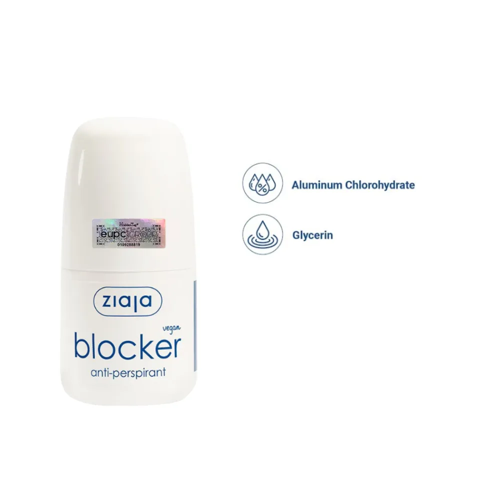Lăn Khử Mùi Ziaja Blocker Anti-Perspirant Kiểm Soát Mồ Hôi Vùng Nách Thấm Nhanh Không Để Lại Vệt 60ml 4